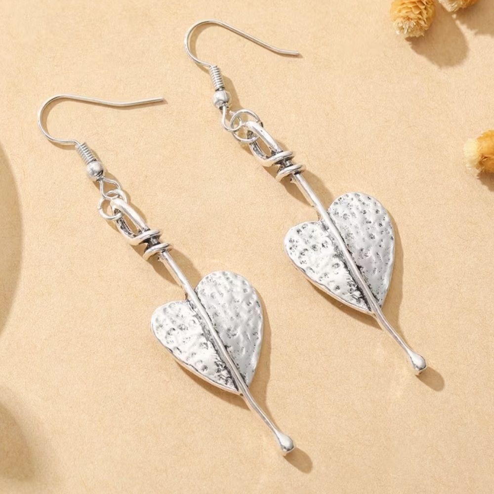 Heart Drop Earrings N1962